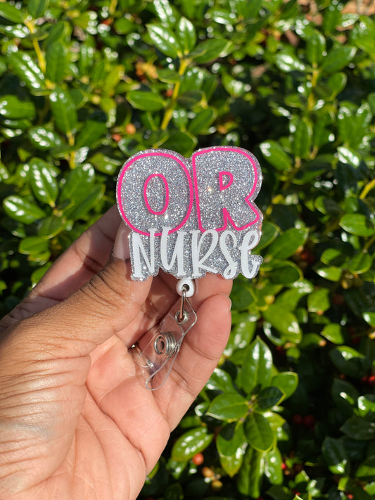 OR Nurse Badge Reel