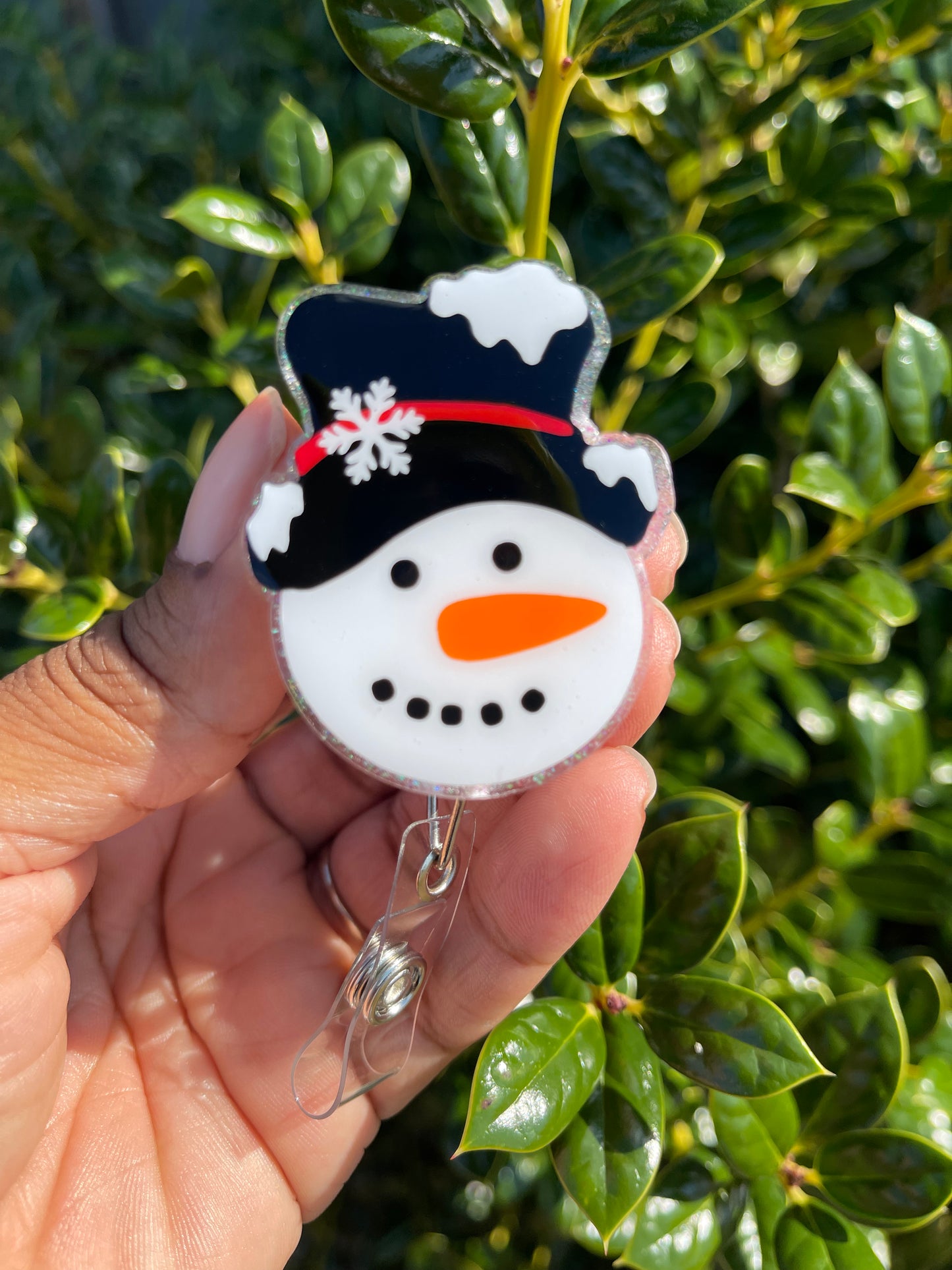 Snowman Badge Reel