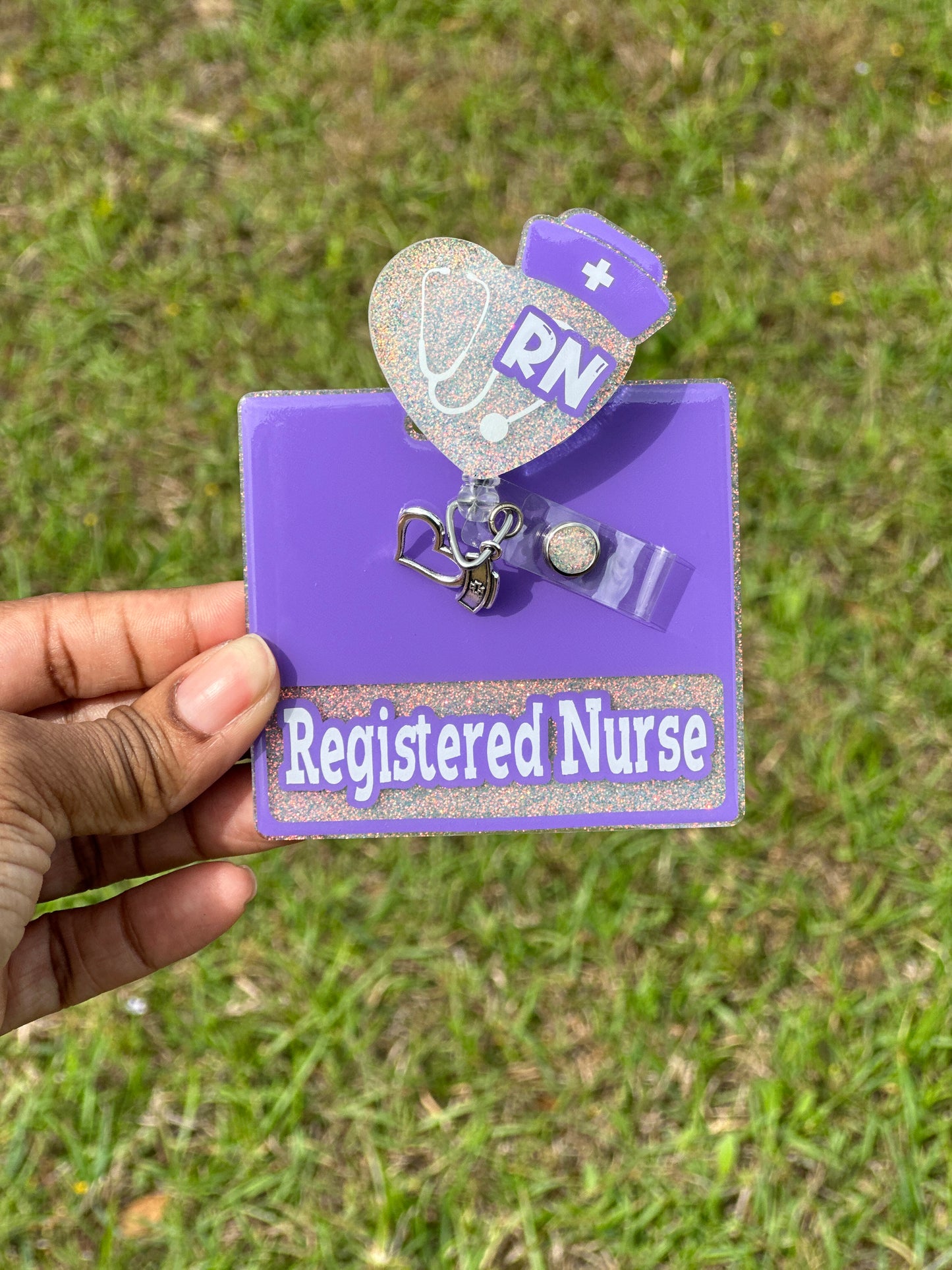 RN (nurse hat) Badge Reel