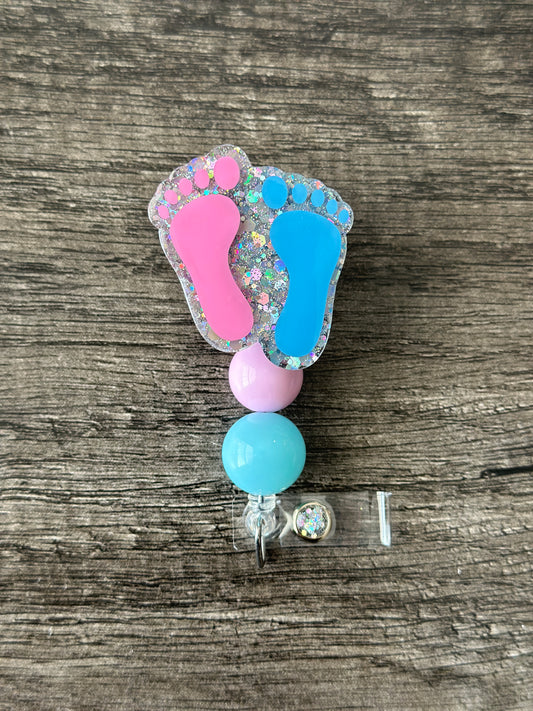 Baby Feet Badge Reel (NICU)