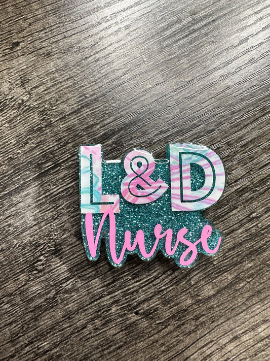 L & D Nurse Badge Reel