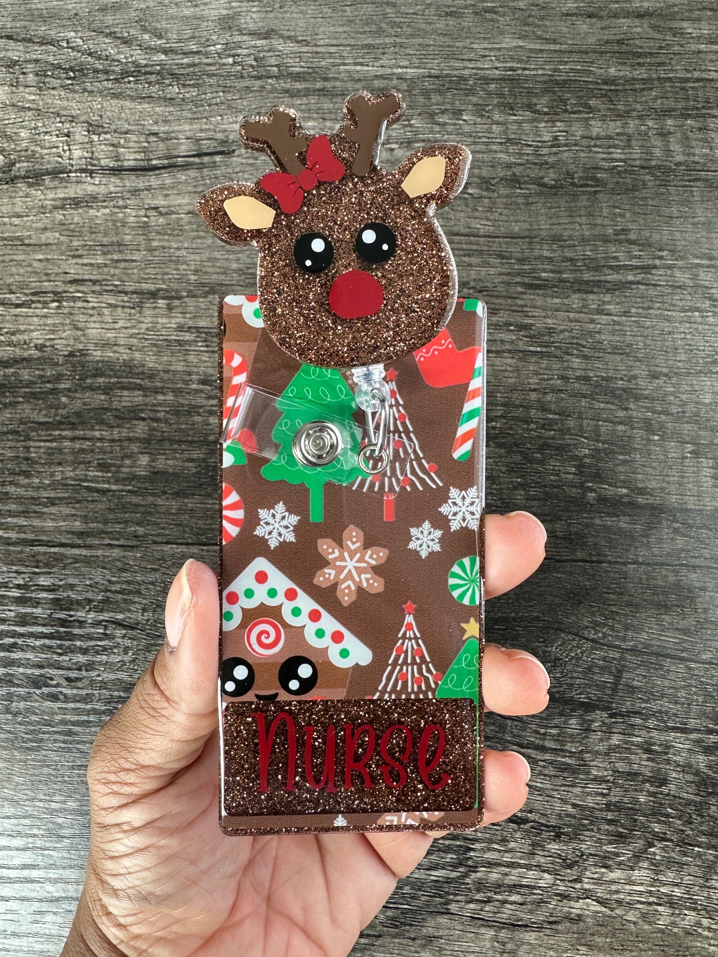 Reindeer Badge Reel