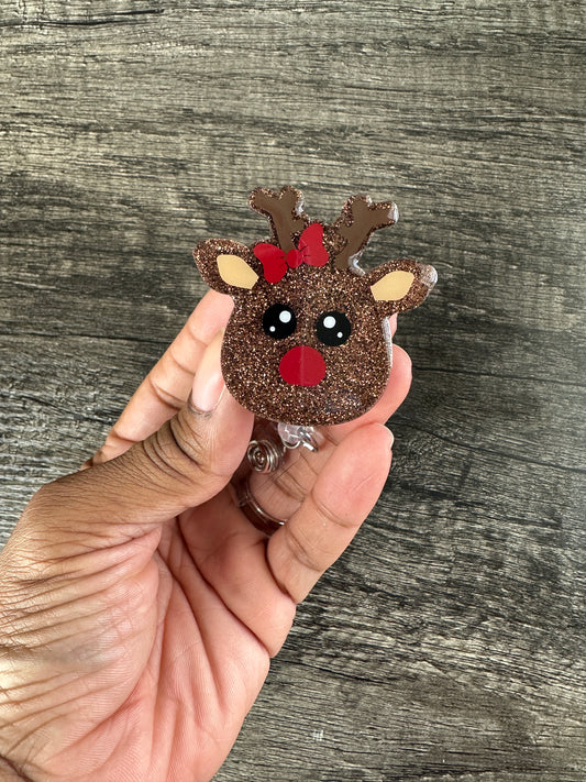 Reindeer Badge Reel